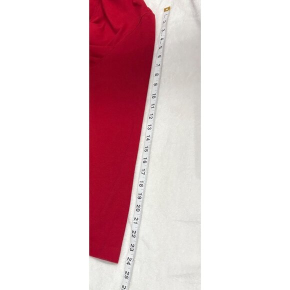 Red Streetwear Zip-Up Hoodie Casual Sweatshirt Womens Size L Activewear - Picture 10 of 11